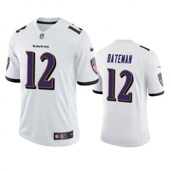 Baltimore Ravens Rashod Bateman White Vapor Limited Jersey