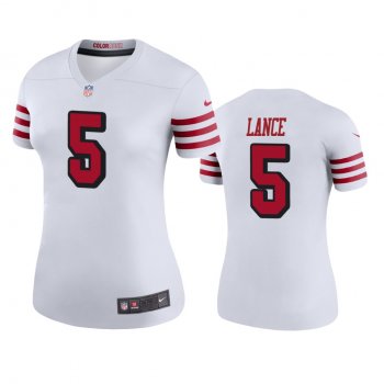 Women's San Francisco 49ers Trey Lance White Color Rush Legend Jersey