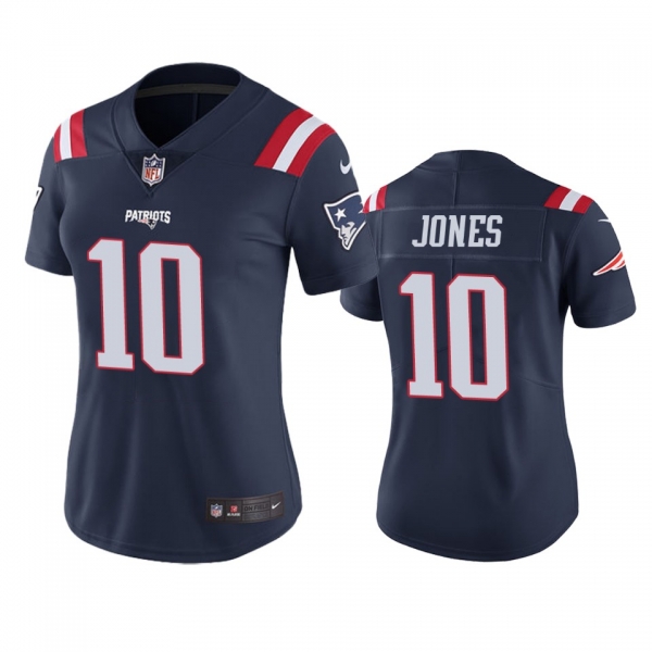 Women's New England Patriots Mac Jones Navy Color Rush Limited Jersey