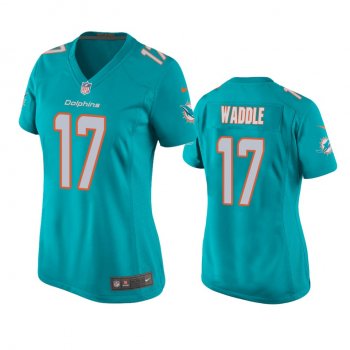 Women's Miami Dolphins Jaylen Waddle Aqua Game Jersey