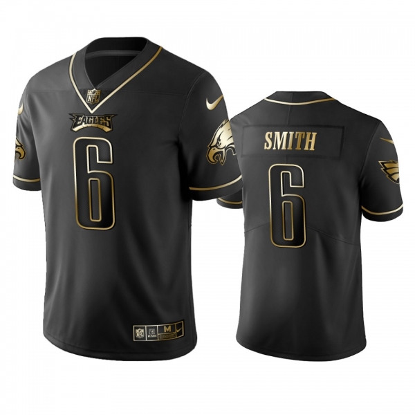 DeVonta Smith Eagles Black Golden Edition Vapor Limited Jersey