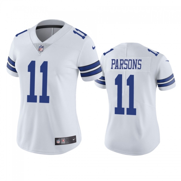 Women's Dallas Cowboys Micah Parsons White Vapor Limited Jersey