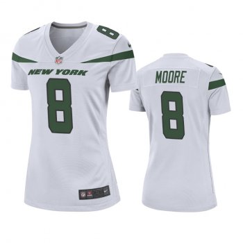 Women's New York Jets Elijah Moore White Game Jersey