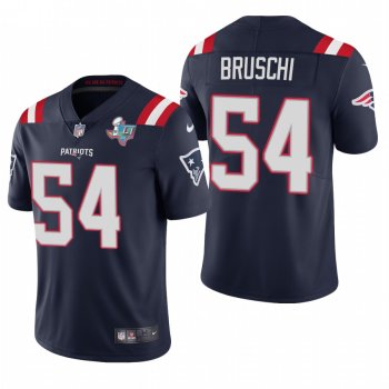 Tedy Bruschi New England Patriots Super Bowl LI Patch Navy Vapor Limited Jersey