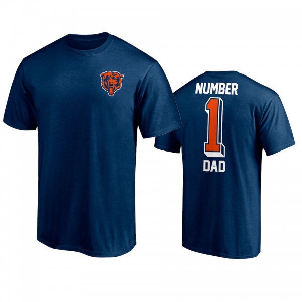 Chicago Bears Dad Navy 2021 Fathers Day T-Shirt