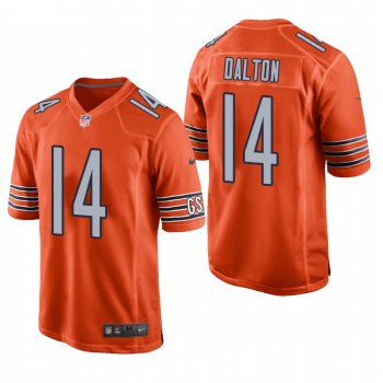 Chicago Bears Andy Dalton Orange Game Alternate Jersey