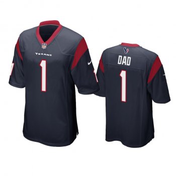 Houston Texans Dad Navy 2021 Fathers Day Game Jersey