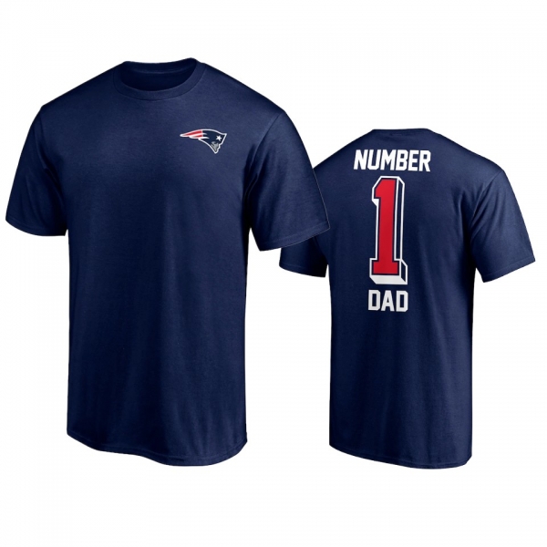 New England Patriots Dad Navy 2021 Fathers Day T-Shirt