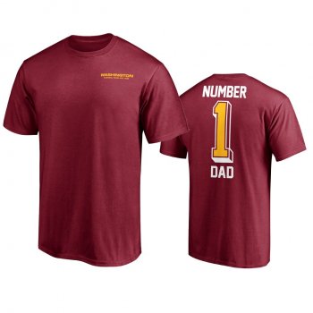 Washington Football Team Dad Burgundy 2021 Fathers Day T-Shirt