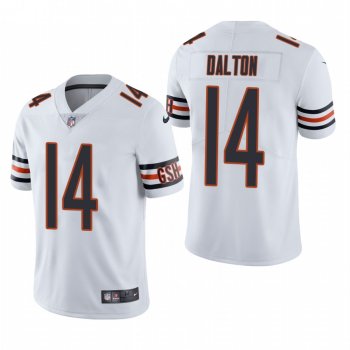 Bears #14 Andy Dalton White Vapor Limited Jersey