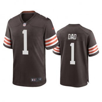 Cleveland Browns Dad Brown 2021 Fathers Day Game Jersey