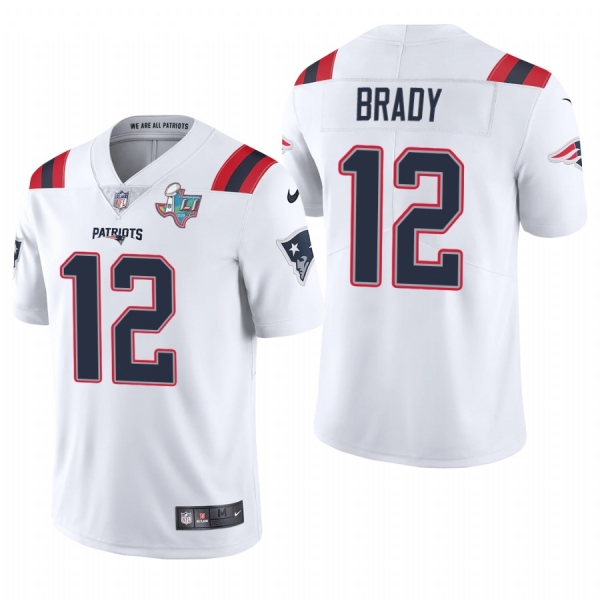 Tom Brady New England Patriots Super Bowl LI Patch White Vapor Limited Jersey