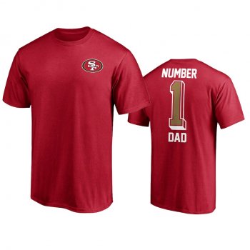 San Francisco 49ers Dad Scarlet 2021 Fathers Day T-Shirt