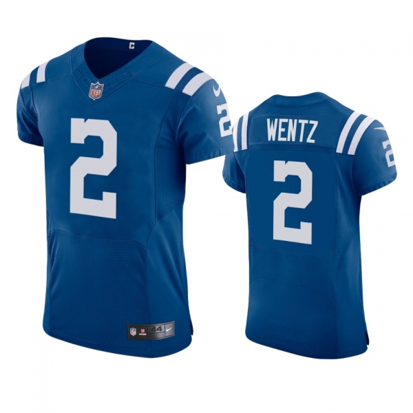 Indianapolis Colts Carson Wentz Royal 2021 Vapor Elite Jersey - Men's