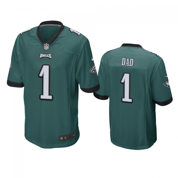 Philadelphia Eagles Dad Green 2021 Fathers Day Game Jersey