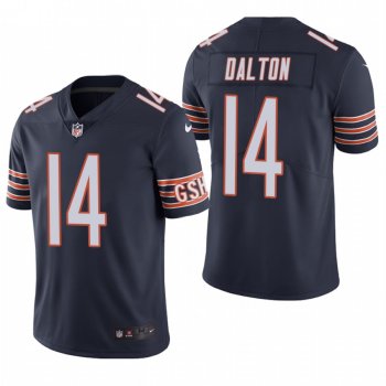 Bears #14 Andy Dalton Navy Vapor Limited Jersey