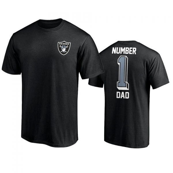 Las Vegas Raiders Dad Black 2021 Fathers Day T-Shirt