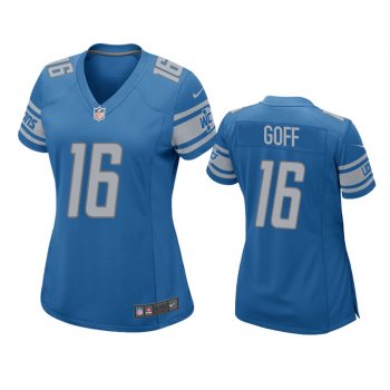 Women's Detroit Lions Jared Goff Blue Game Jersey