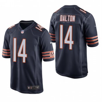 Chicago Bears Andy Dalton Navy Game Jersey