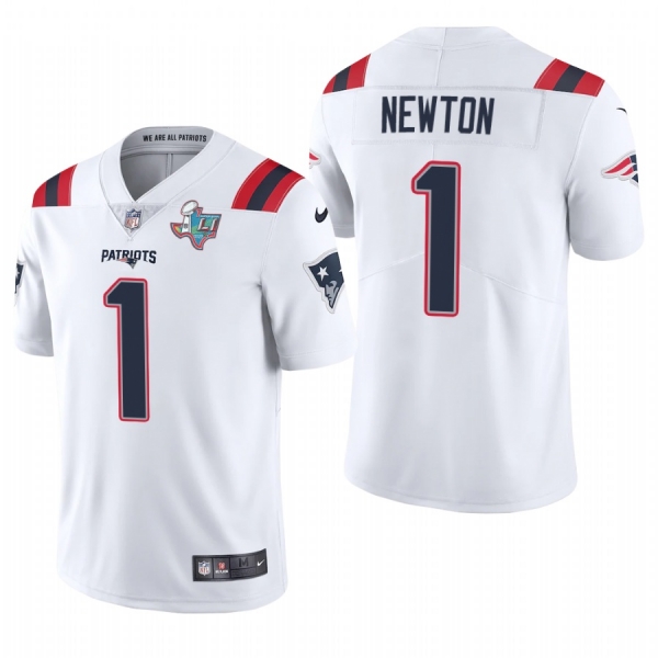 Cam Newton New England Patriots Super Bowl LI Patch White Vapor Limited Jersey