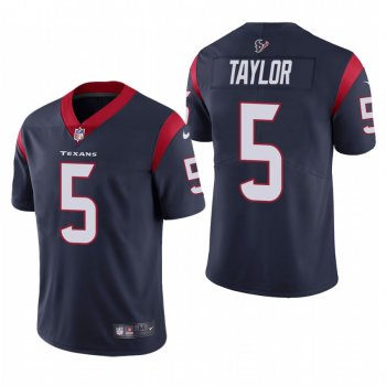 Texans #5 Tyrod Taylor Navy Vapor Limited Jersey