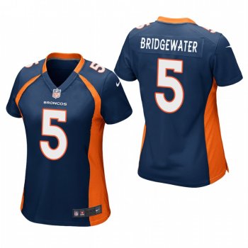 Women's Denver Broncos Teddy Bridgewater Navy Game Jersey