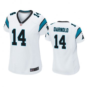 Women's Carolina Panthers Sam Darnold White Game Jersey