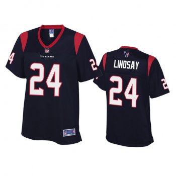 Women's Houston Texans Phillip Lindsay Navy Pro Line Jersey