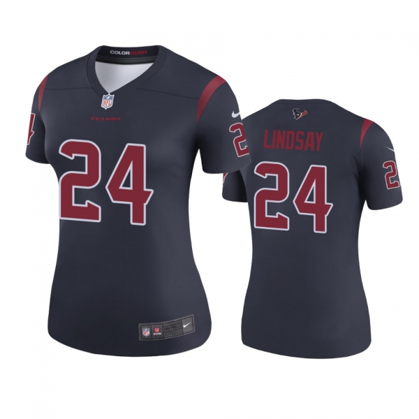 Women's Houston Texans Phillip Lindsay Navy Color Rush Legend Jersey