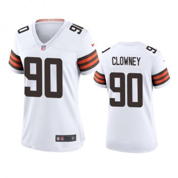 Women's Cleveland Browns Jadeveon Clowney White Game Jersey