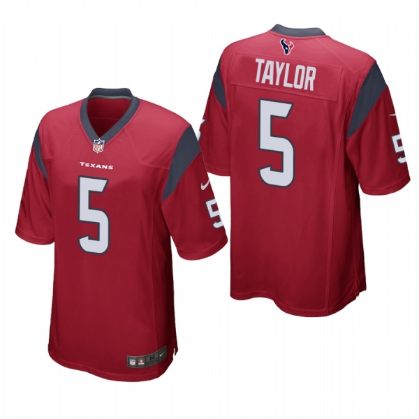 Houston Texans Tyrod Taylor Red Game Jersey