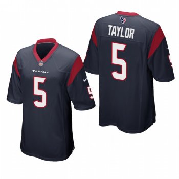 Houston Texans Tyrod Taylor Navy Game Jersey