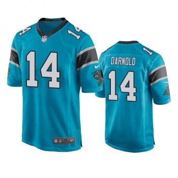 Carolina Panthers Sam Darnold Blue Game Jersey