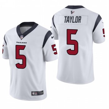 Texans #5 Tyrod Taylor White Vapor Limited Jersey