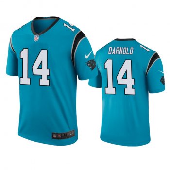 Carolina Panthers Sam Darnold Blue Color Rush Legend Jersey