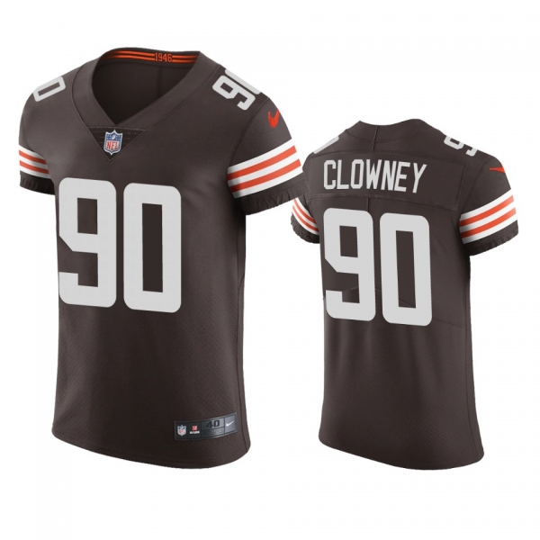 Cleveland Browns Jadeveon Clowney Brown Vapor Elite Jersey - Men's