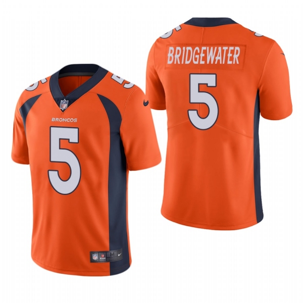 Teddy Bridgewater Denver Broncos Orange Vapor Limited Jersey