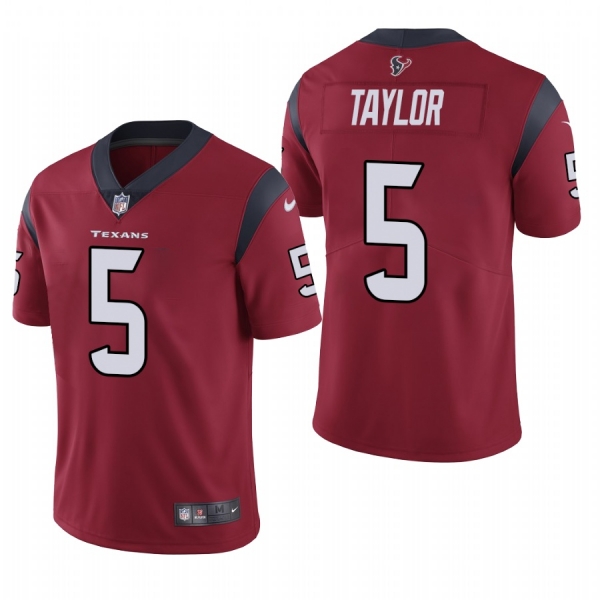 Texans #5 Tyrod Taylor Red Vapor Limited Jersey