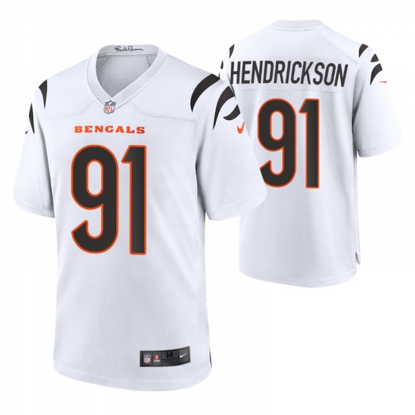 2021 Cincinnati Bengals #91 Trey Hendrickson Game White Jersey Nike