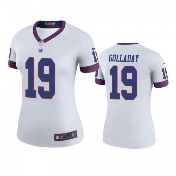 Women's New York Giants Kenny Golladay White Color Rush Legend Jersey