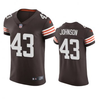 Cleveland Browns John Johnson Brown Vapor Elite Jersey - Men's