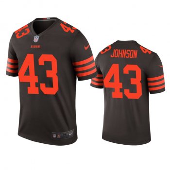 Cleveland Browns John Johnson Brown Color Rush Legend Jersey