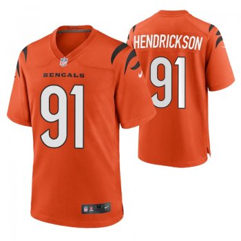 Cincinnati Bengals Trey Hendrickson #91 2021 Game Nike Orange Jersey