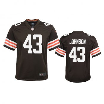 Youth Browns John Johnson Brown Game Jersey