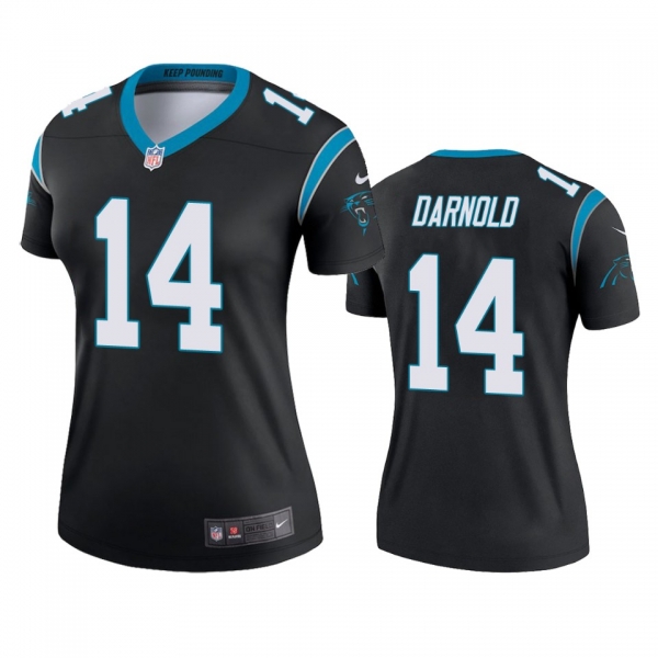 Women's Carolina Panthers Sam Darnold Black Legend Jersey