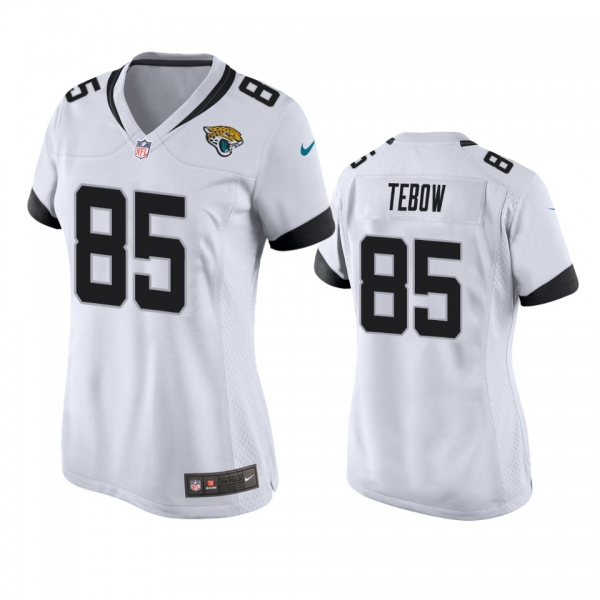 Women's Jacksonville Jaguars Tim Tebow White Game Jersey