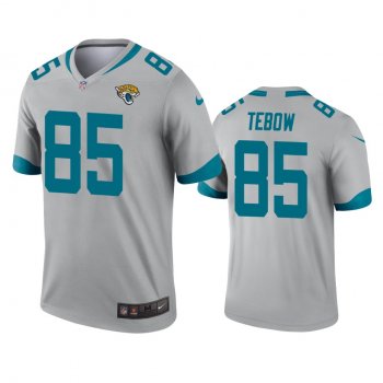 Jacksonville Jaguars Tim Tebow Silver Inverted Legend Jersey