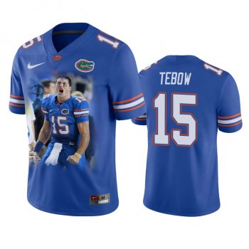 Florida Gators Tim Tebow Royal Win the Heisman Trophy Jersey