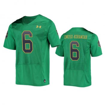 Notre Dame Fighting Irish Jeremiah Owusu-Koramoah Green Replica College Football Jersey