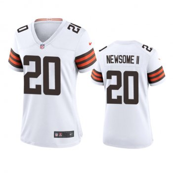 Women's Cleveland Browns Greg Newsome II White Game Jersey